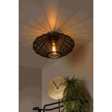 Lucide 03147/40/30 - Taklampa CORINA 1xE27/40W/230V diameter 40 cm svart