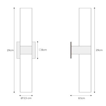 Lucide 04202/02/30 - Vägglampa för badrum JESSE 2xG9/33W/230V IP44