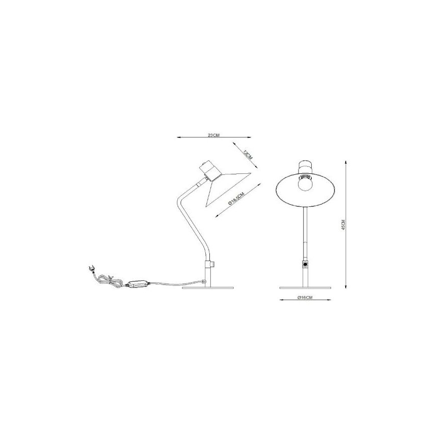 Lucide 05528/01/30 - ljusreglerad bordslampa  PEPIJN 1xE14/40W/230V