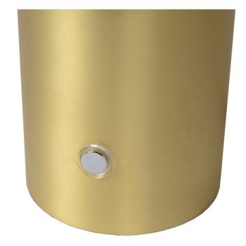 Lucide 05539/01/02 - Dimbar touch bordslampa TIMON 1xE27/25W/230V diameter 27 cm guld/vit