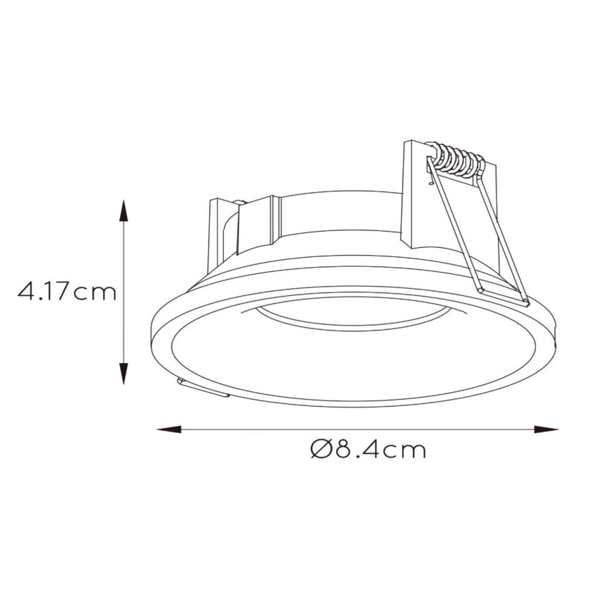 Lucide 09923/01/31 - Badrum infälld lampa ZIVA 1xGU10/50W/230V IP44 vit