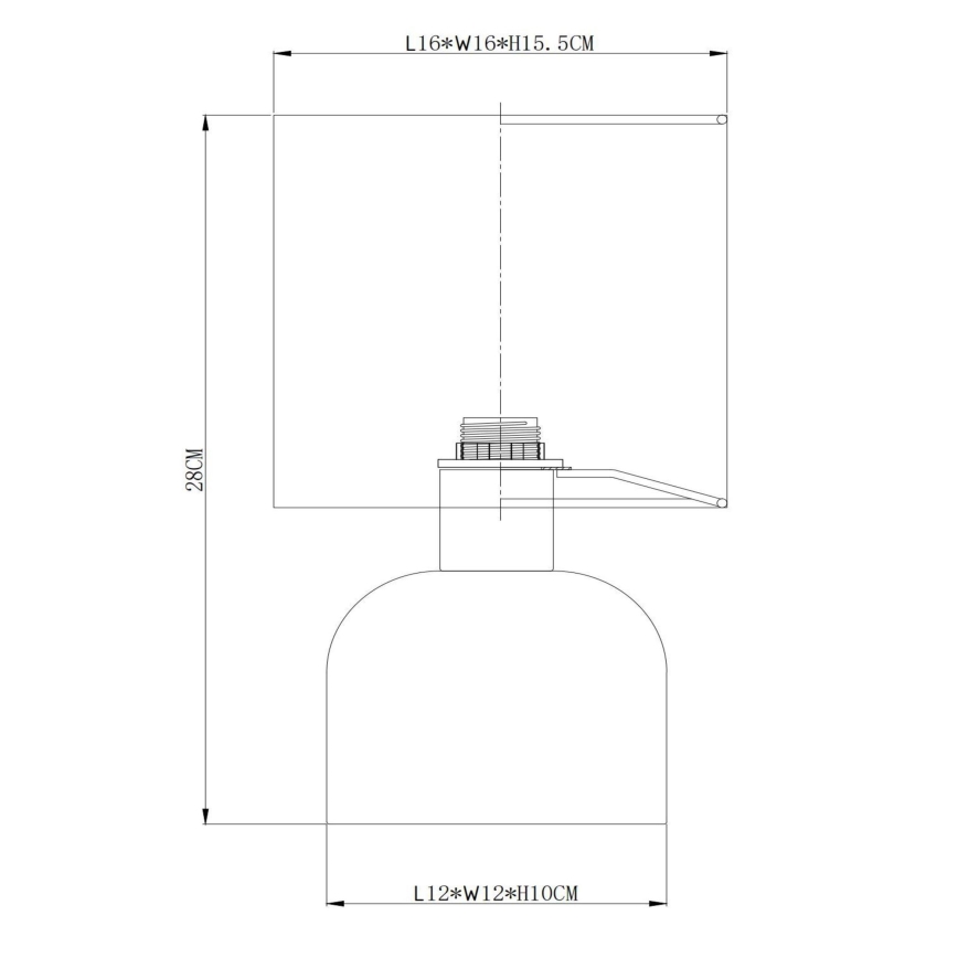 Lucide 10516/01/38 - Bordslampa WOOLLY 1xE14/40W/230V grädde