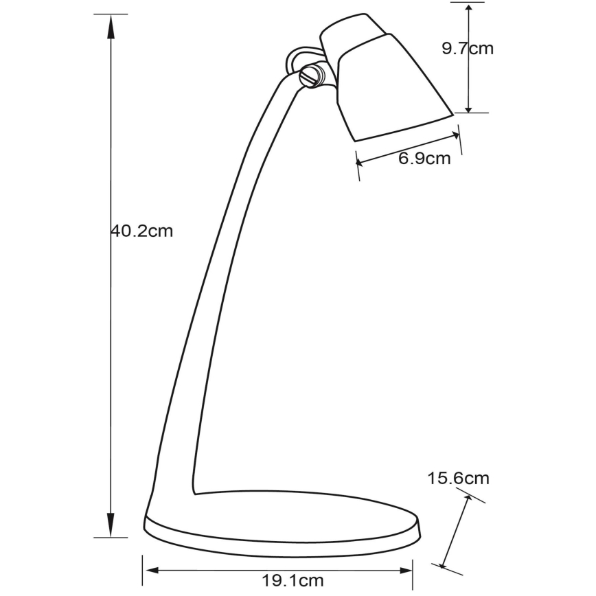 Lucide 18660/05/02 - LED bordslampa LUDO LED/4,5W/230V svart/guld