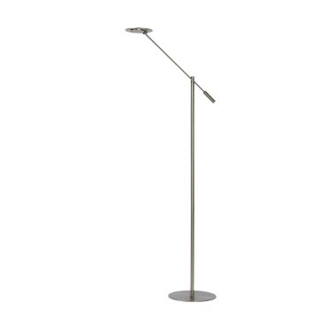 Lucide 19766/09/12 - LED Dimbar golvlampa ANSELMO LED/9W/230V krom