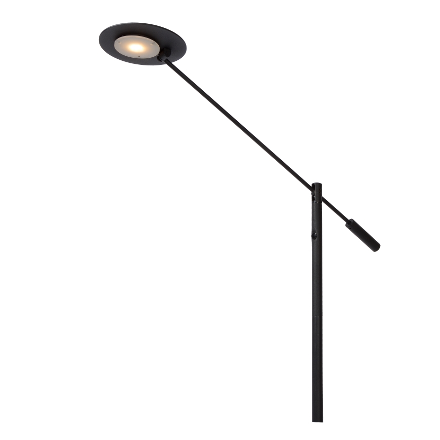 Lucide 19766/09/30 - LED Dimbar golvlampa ANSELMO LED/9W/230V svart