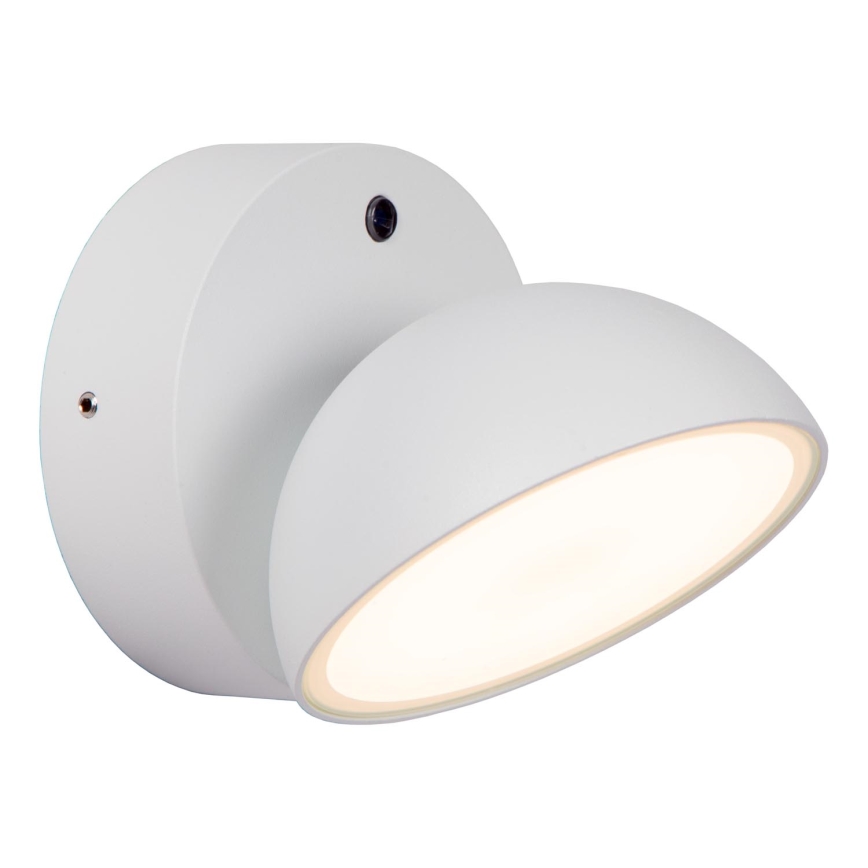 Lucide 22865/12/31 - LED Utomhus vägglampa med sensor FINN LED/12W/230V IP54 vit