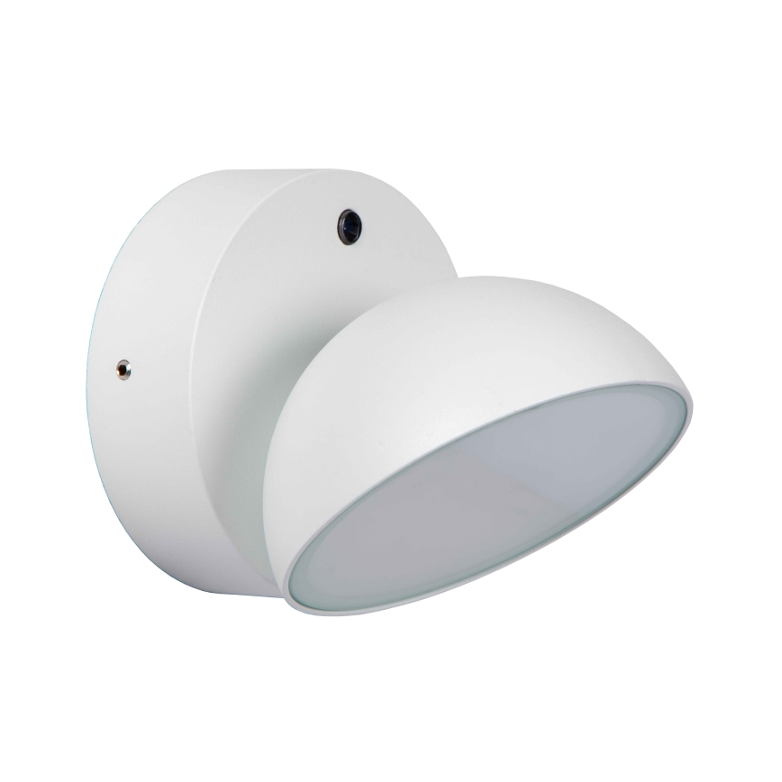 Lucide 22865/12/31 - LED Utomhus vägglampa med sensor FINN LED/12W/230V IP54 vit