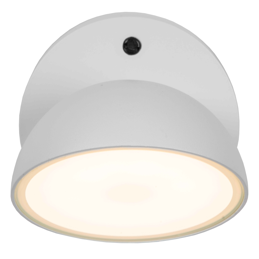 Lucide 22865/12/31 - LED Utomhus vägglampa med sensor FINN LED/12W/230V IP54 vit