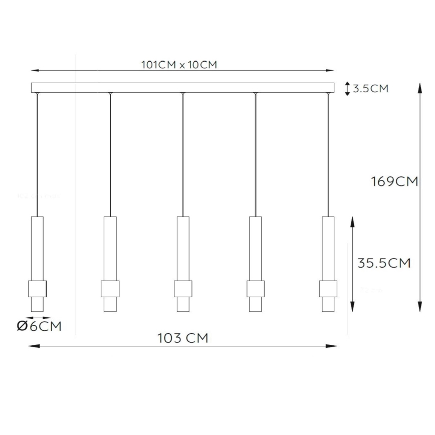 Lucide 24402/30/30 - LED ljusreglerad ljuskrona på textilsladd MARGARY 5xLED/4,2W/230V svart