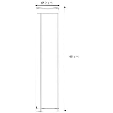 Lucide 27874/45/30 - LED-lampa för utomhusbruk COMBO LED/9W/230V 45 cm IP54