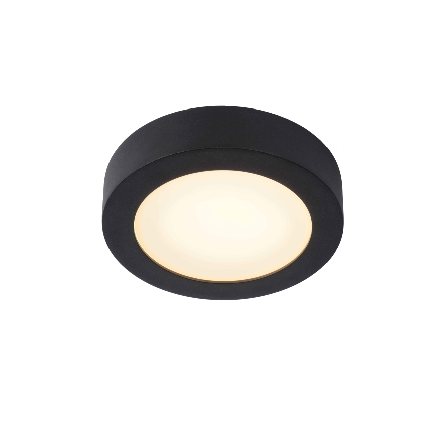 Lucide 28116/18/30 - LED ljusreglerad taklampa till badrum BRICE LED/12W/230V diameter 18 cm IP44 svart