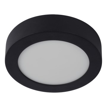 Lucide 28116/18/30 - LED ljusreglerad taklampa till badrum BRICE LED/12W/230V diameter 18 cm IP44 svart