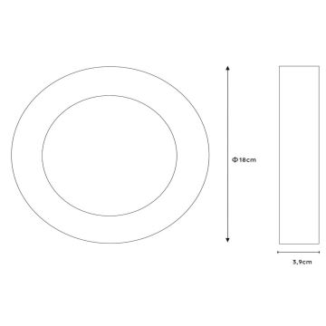 Lucide 28116/18/31 - LED ljusreglerad taklampa till badrum BRICE LED/12W/230V diameter 18 cm IP44 vit