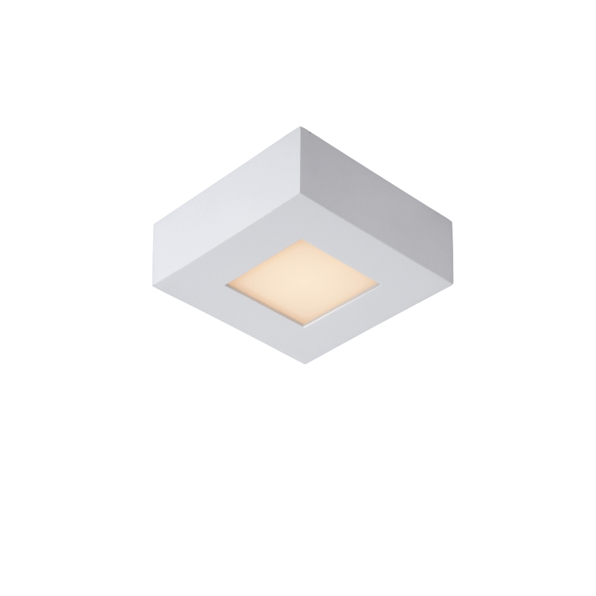 Lucide 28117/11/31 - LED ljusreglerad taklampa till badrum BRICE LED/8W/230V 10,8x10,8 cm IP44 vit