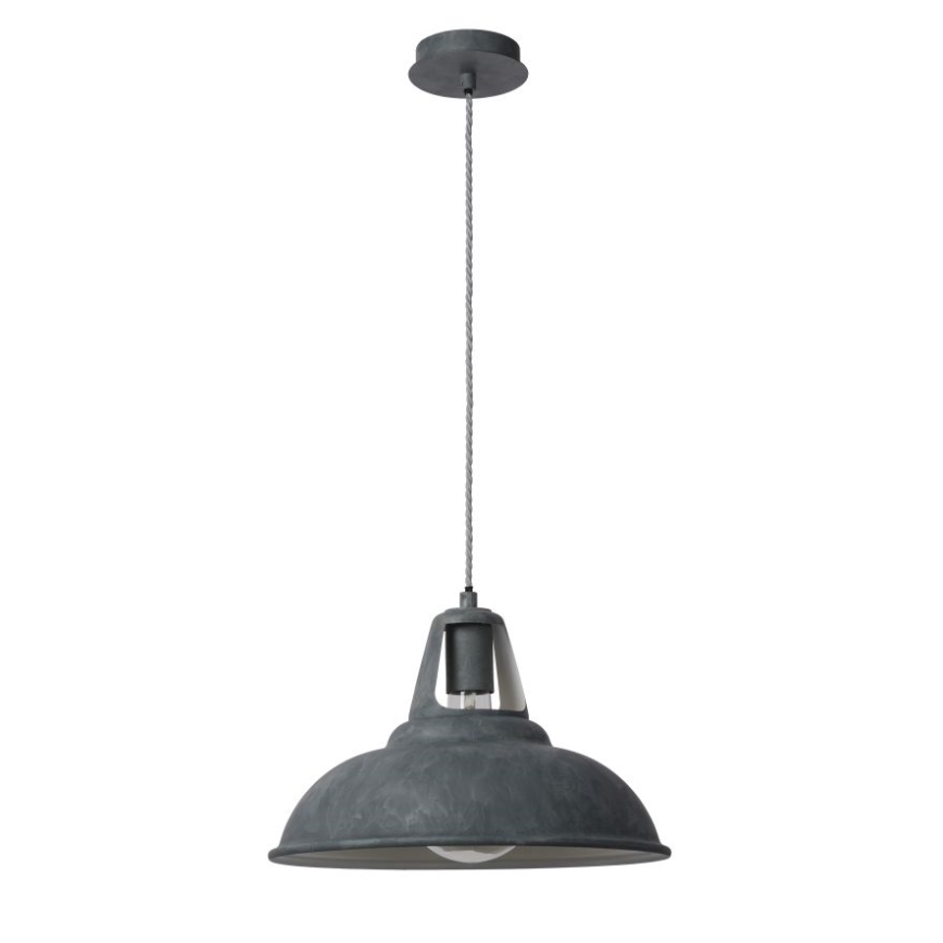 Lucide 30396/35/36 - Hängande lampa MARKIT 1xE27/60W/230V grå