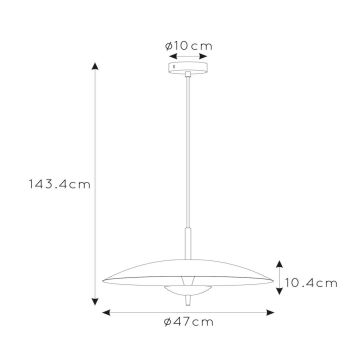 Lucide 30461/09/30 - LED ljusreglerad ljuskrona på textilsladd VULCAN LED/9W/230V svart