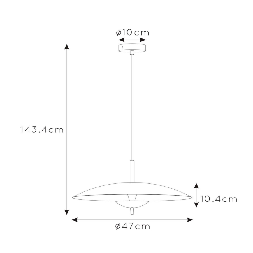 Lucide 30461/09/30 - LED ljusreglerad ljuskrona på textilsladd VULCAN LED/9W/230V svart