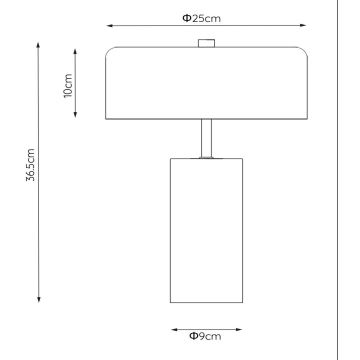 Lucide 34540/03/30 - Bordslampa MIRASOL 3xG9/7W/230V svart/guld