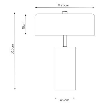 Lucide 34540/03/31 - Bordslampa MIRASOL 3xG9/7W/230V vit/guld