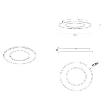 Lucide 44110/24/31 - LED Dimbar taklampa AXELLE LED/24W/230V vit