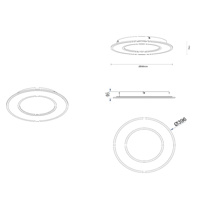 Lucide 44110/24/31 - LED Dimbar taklampa AXELLE LED/24W/230V vit