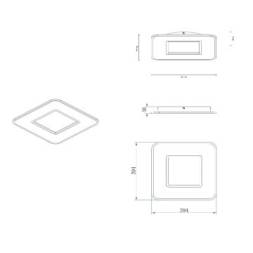 Lucide 44111/24/31 - LED Dimbar taklampa AXELLE LED/24W/230V vit