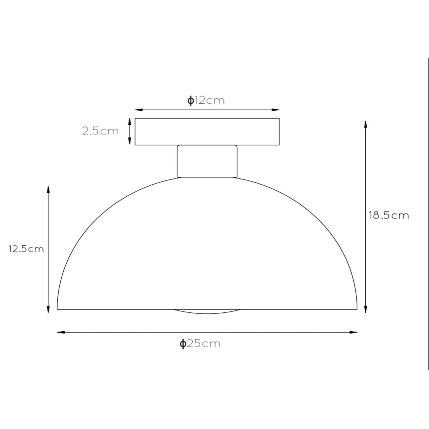 Lucide 45196/01/33 - Taklampa SIEMON 1xE27/40W/230V grön