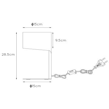 Lucide 45504/01/31 - Bordslampa KNULLE 1xE14/40W/230V vit