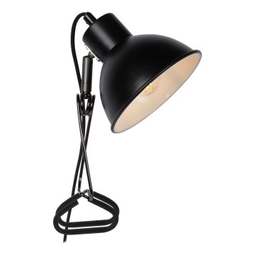 Lucide 45987/01/30 - Lampa med klämma MOYS 1xE27/40W/230V svart