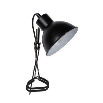 Lucide 45987/01/30 - Lampa med klämma MOYS 1xE27/40W/230V svart