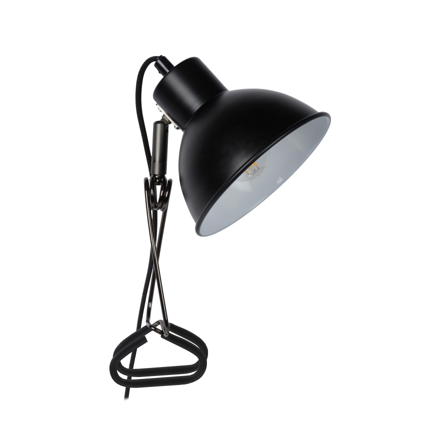 Lucide 45987/01/30 - Lampa med klämma MOYS 1xE27/40W/230V svart