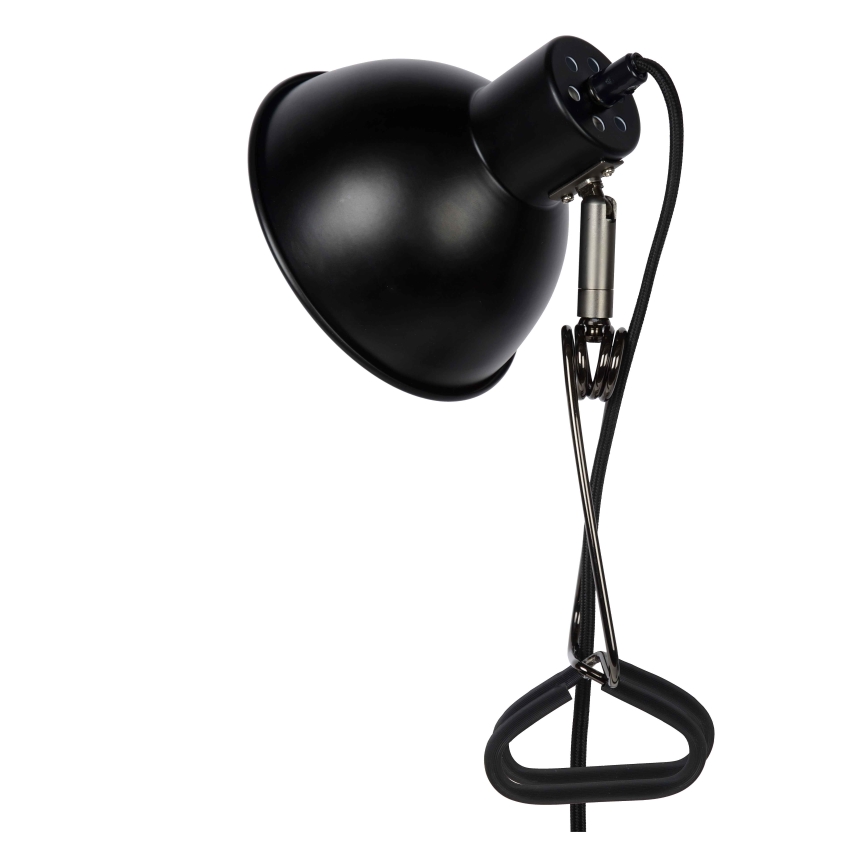 Lucide 45987/01/30 - Lampa med klämma MOYS 1xE27/40W/230V svart