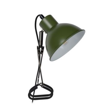 Lucide 45987/01/33 - Lampa med klämma MOYS 1xE27/40W/230V grön