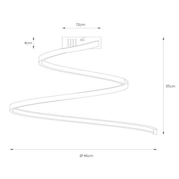 Lucide 46199/25/31 - Dimbar LED ytmonterad ljuskrona MAXENCE LED/24W/230V vit