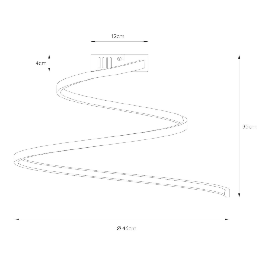 Lucide 46199/25/31 - Dimbar LED ytmonterad ljuskrona MAXENCE LED/24W/230V vit