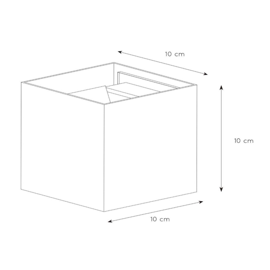 Lucide 69200/06/30 - LED vägglampa för utomhusbruk AXI 2xLED/7W/230V IP54 svart