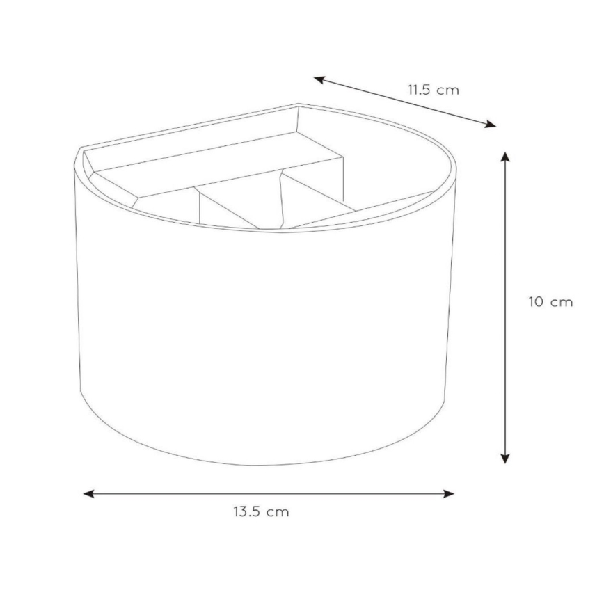 Lucide 69201/06/30 - LED vägglampa för utomhusbruk AXI 2xLED/7W/230V IP54 svart