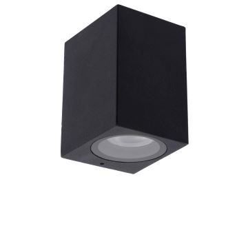 Lucide 69800/01/30 - Vägglampa för utomhusbruk ZARO 1xGU10/35W/230V IP44 svart