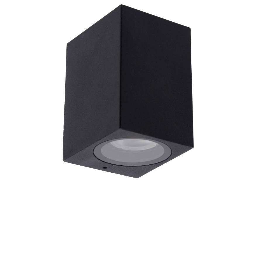 Lucide 69800/01/30 - Vägglampa för utomhusbruk ZARO 1xGU10/35W/230V IP44 svart