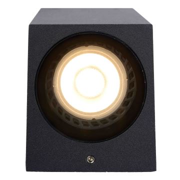 Lucide 69800/01/30 - Vägglampa för utomhusbruk ZARO 1xGU10/35W/230V IP44 svart