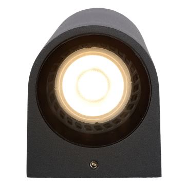 Lucide 69801/02/30 - Utomhus vägglampa  ZARO 2xGU10/35W/230V IP44 svart 