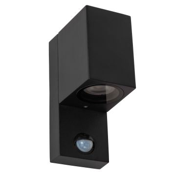 Lucide 69802/01/30 - Utomhuslampa med sensor ZARO 1xGU10/7W/230V IP65 svart