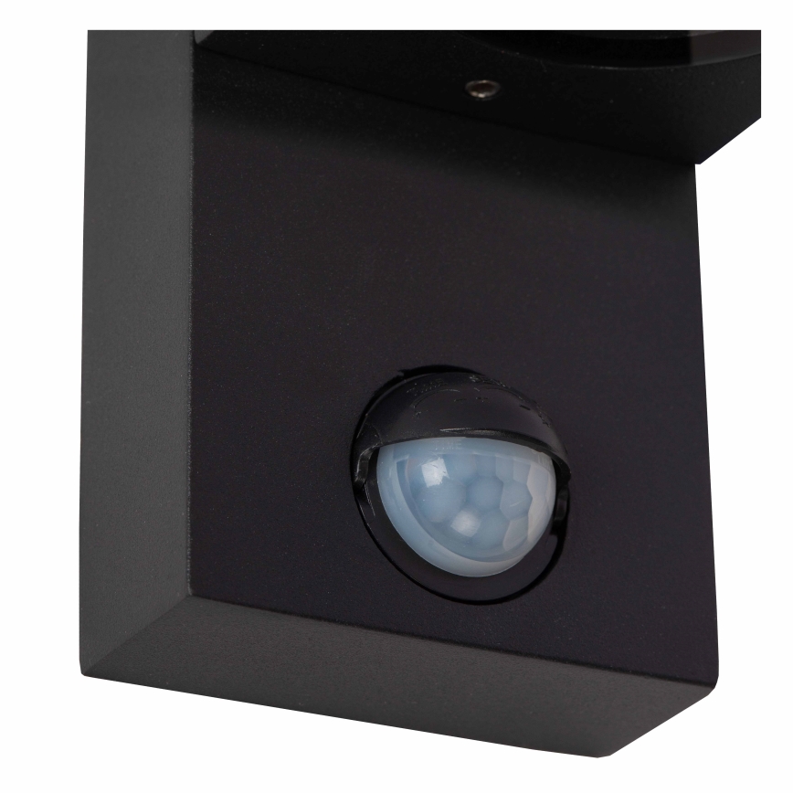 Lucide 69802/01/30 - Utomhuslampa med sensor ZARO 1xGU10/7W/230V IP65 svart