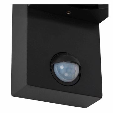 Lucide 69803/02/30 - Utomhuslampa med sensor ZARO 2xGU10/7W/230V IP65 svart