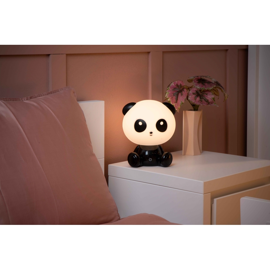 Lucide 71593/03/30 - LED Ljusreglerad beröring children's liten lampa DODO LED/3W/5V panda