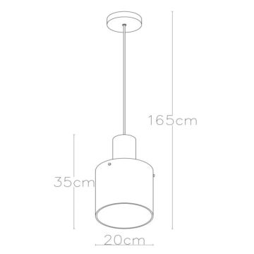 Lucide 74405/01/62 - Ljusskrona med upphängningsrem  TOLEpå 1xE27/40W/230V