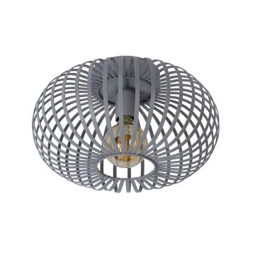 Lucide 78174/40/33 - Taklampa MANUELA 1xE27/60W/230V diameter 39,5 cm grå