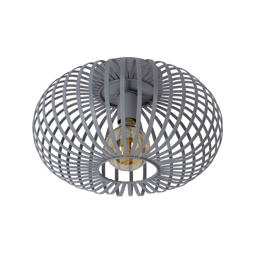 Lucide 78174/40/33 - Taklampa MANUELA 1xE27/60W/230V diameter 39,5 cm grå