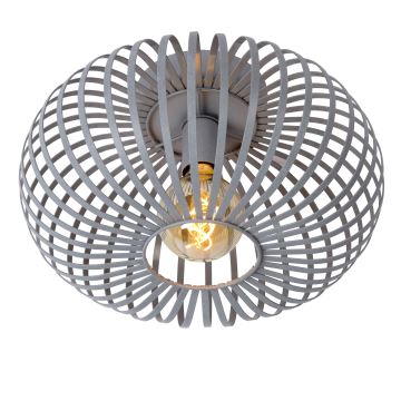 Lucide 78174/40/33 - Taklampa MANUELA 1xE27/60W/230V diameter 39,5 cm grå