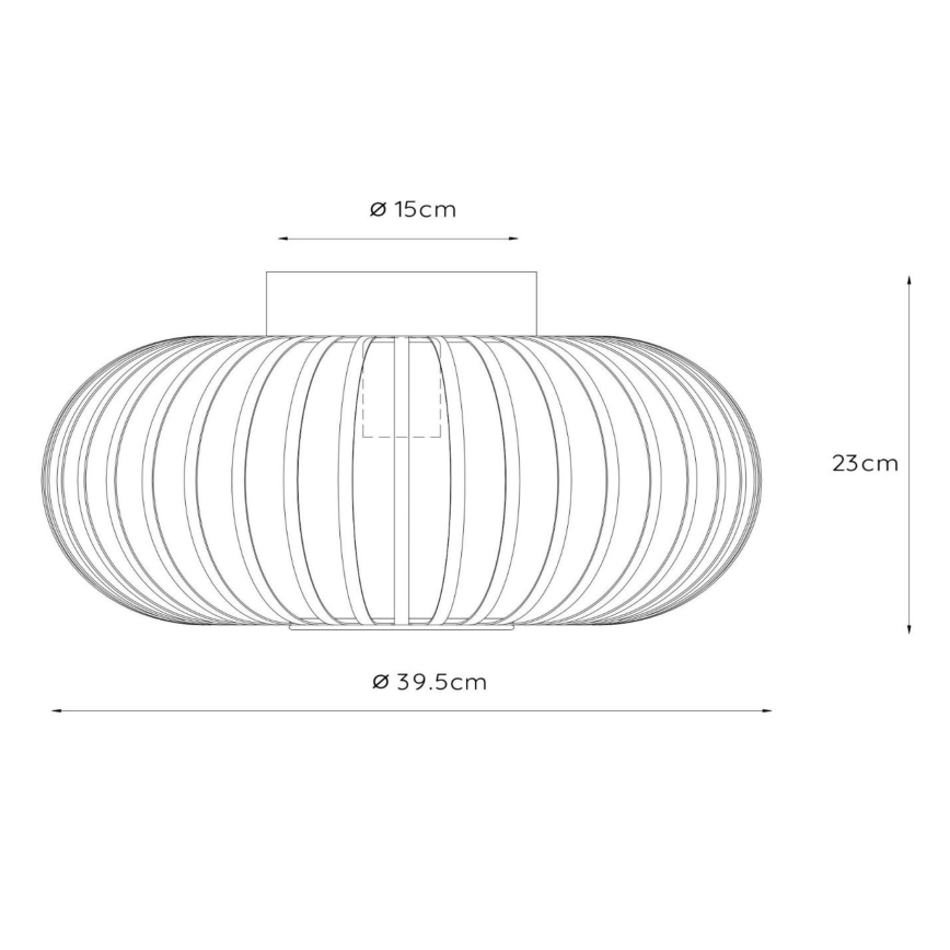 Lucide 78174/40/33 - Taklampa MANUELA 1xE27/60W/230V diameter 39,5 cm grön